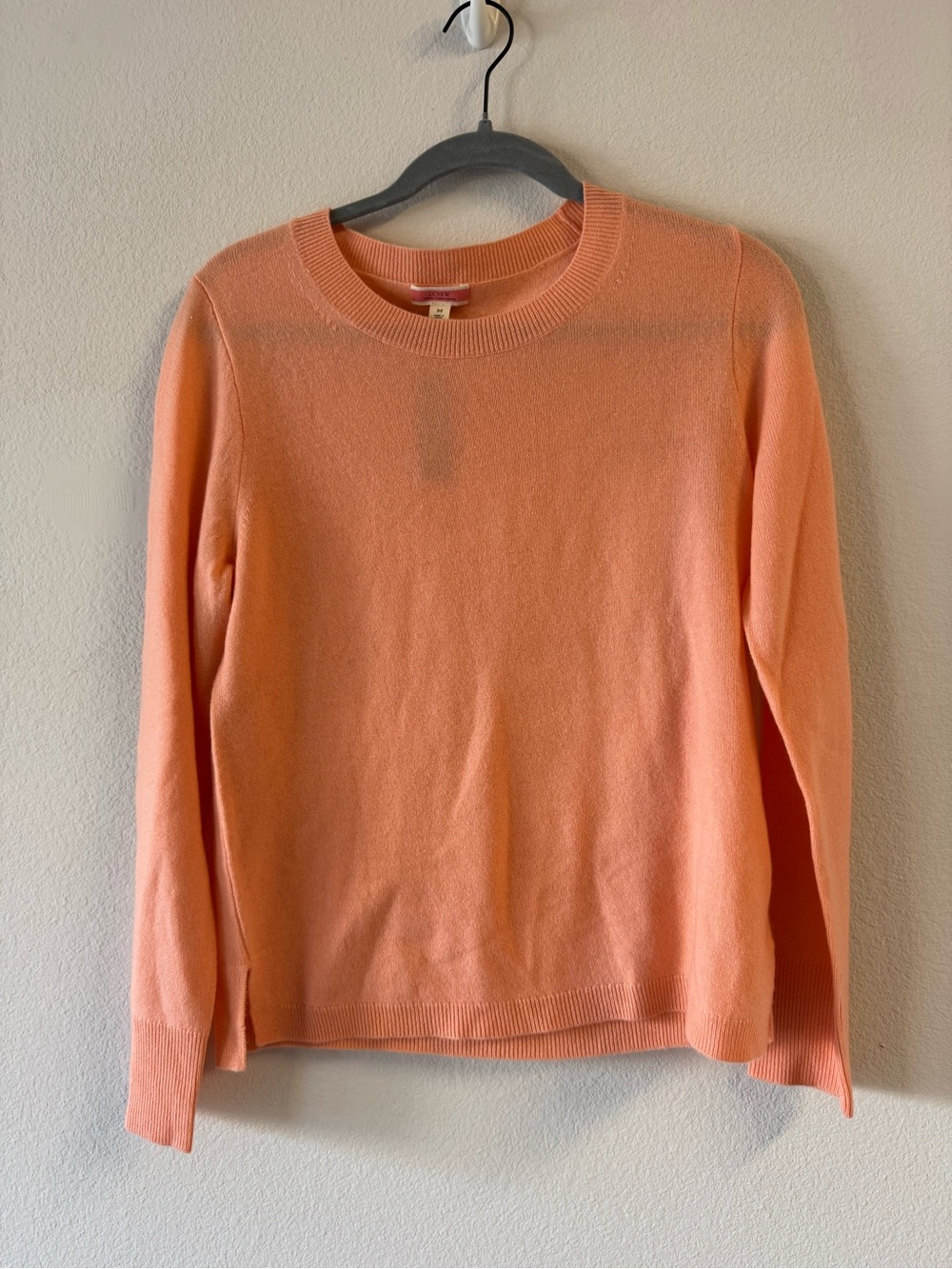 J. Crew Lightweight Peach Crewneck Sweater